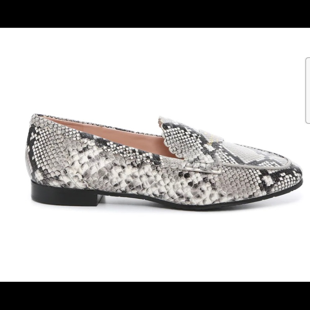 Kate spade snake print leather loafers Size 11